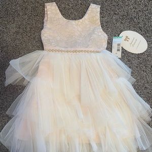 NWT Toddler Tulle Formal Occassion Pink Dress